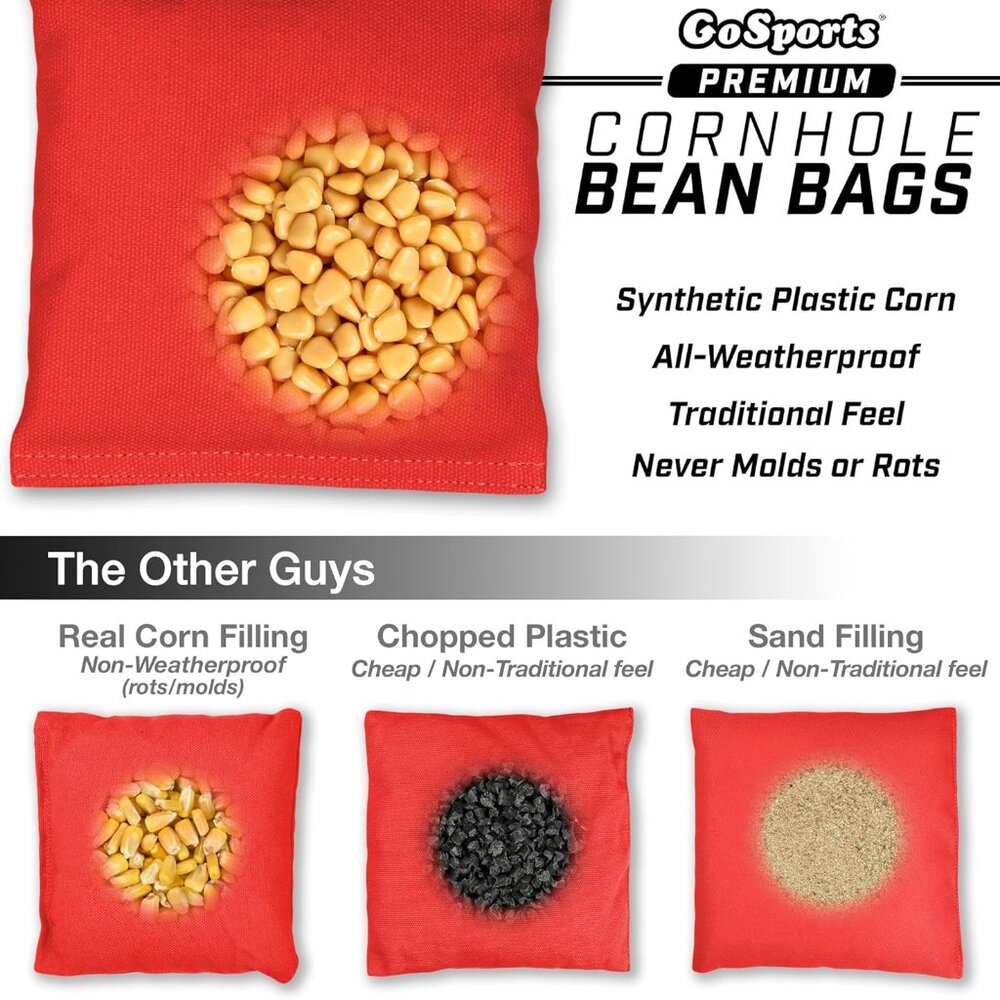 Cornhole Bean Bags Set of 4-16 Colors Available - Regulation All Weather, Mix an - Picture 4 of 6
